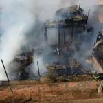 Corpo de Bombeiros utiliza drone para auxiliar equipes no combate a incêndio em Curitibanos