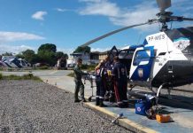 Harpia 05 resgata criança vítima de queda em Afonso Cláudio/ES