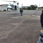 Helicópteros ajudam nas operações integradas em Canoas. Foto: Divulgação.