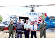 SSP utiliza helicóptero para monitorar áreas de votação no Amazonas