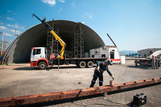 Obras na Base de Radiopatrulha Aérea da Praia Grande devem ser finalizadas até outubro