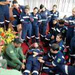 Grupamento Tático Aéreo de Sergipe capacita médicos e enfermeiros do SAMU em ocorrências aeromédicas. Foto: Ricardo Pinho.