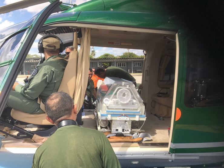 Ciopaer realiza transporte aeromédico de recém-nascido de Sobral para Fortaleza