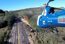 Grave acidente na BR-487 movimentou equipes de resgate e helicóptero “Saúde 03” do SAMU