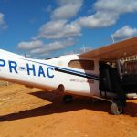 Avião Cessna 210L do COMAVE operado pela Polícia Militar de Minas Gerais.