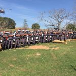 Ação contou com policiais da Força Tática, Rocam, Canil e do Helicóptero Águia (Foto: BRPAe Presidente Prudente/PM)