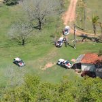 Ação contou com policiais da Força Tática, Rocam, Canil e do Helicóptero Águia (Foto: BRPAe Presidente Prudente/PM)
