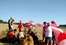 GAvOp resgata piloto de asa delta que caiu durante competição mundial no Distrito Federal