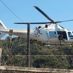 Helicóptero reforça buscas ao bando que explodiu bancos. Foto: Bruno Pedry