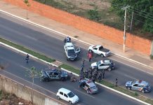Após perseguição, casal é preso em flagrante por roubo em Várzea Grande