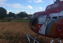 Falcão 05 resgata vítima de acidente entre carro e moto em Porto Calvo