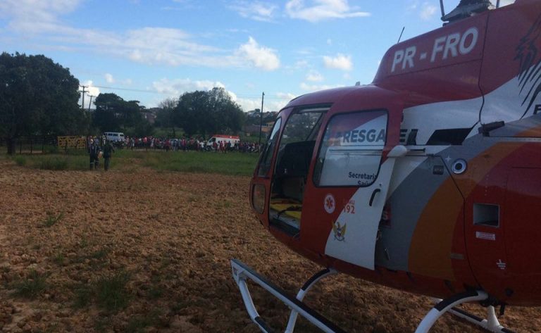 Falcão 05 resgata vítima de acidente entre carro e moto em Porto Calvo