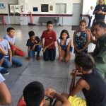 GRAESP recebe visita de adolescentes do Projeto “Amigos da Segurança”. Foto: Divulgação.