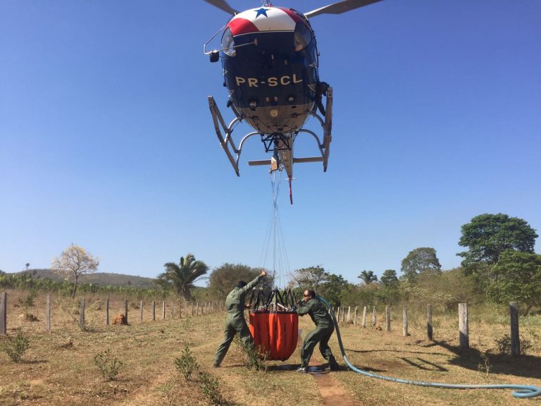 GRAESP apoia brigadistas no combate a incêndio florestal no Parque das Andorinhas