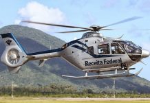 Helicóptero da Receita Federal é utilizado na Operação Telhado de Vidro em Goiás