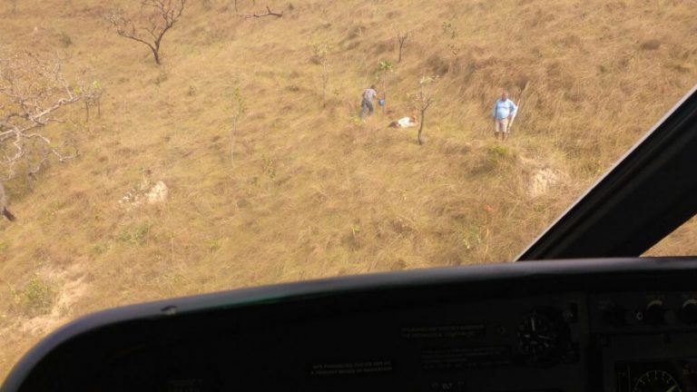 CIOPAer resgata idoso em área de difícil acesso em Chapada dos Guimarães