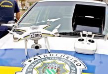Guarda Civil de Potirendaba utiliza drone no patrulhamento e vigilância da cidade