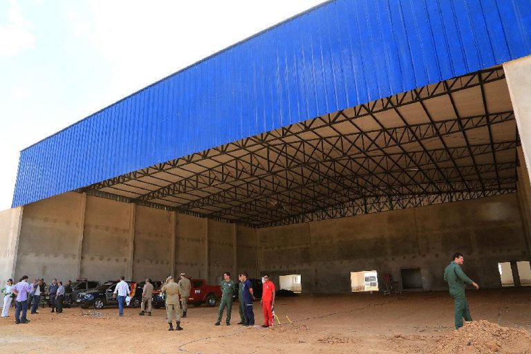 Obras do hangar do CIOPAer e Corpo de Bombeiros estão 80% concluídas