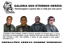 Grupamento Aéreo de Alagoas homenageia militares mortos em acidente com helicóptero Falcão 02