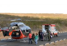 Helicóptero EC145 da Ciopaer transporta recém-nascido de Cedro para Fortaleza