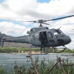 Os policiais contaram com três helicópteros e botes infláveis (Foto: Polícia Federal)