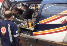 Pégasus 07 resgata vítima de acidente de trânsito na BR-251