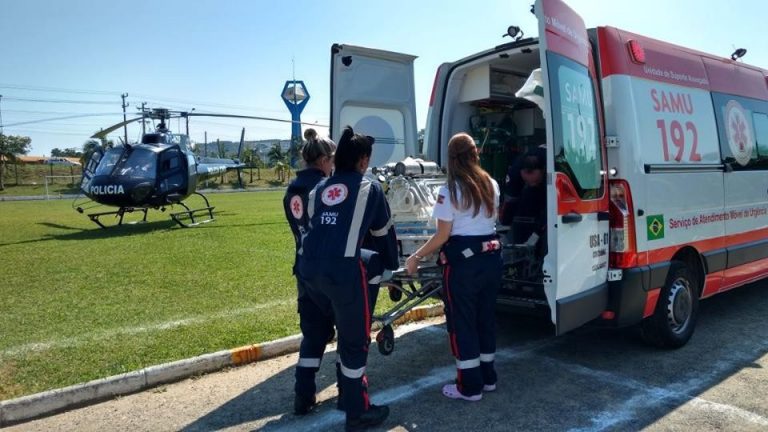 Recém-nascido é transportado pelo SAER de Içara para Florianópolis