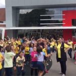 BAvOp encanta crianças e professores durante visita em Colégio Adventista de Brasília. Foto: Divulgação.