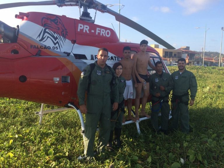 Grupamento Aéreo evita afogamentos e salva vida de gestante no interior