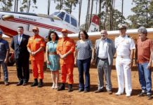 Corpo de Bombeiros do DF inaugura pista de pouso para ajudar no combate a incêndios florestais