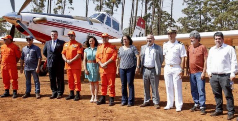 Corpo de Bombeiros do DF inaugura pista de pouso para ajudar no combate a incêndios florestais