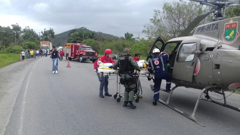 Águia 01 do Batalhão de Aviação da PM em ação