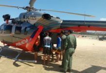 Turista colombiano é resgatado pela CIOPAer após acidente em prática de kitesurf