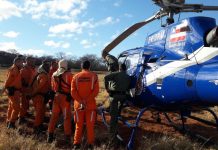 GRAer participa de força tarefa que combate incêndio florestal em Rio do Pires, região da Chapada Diamantina
