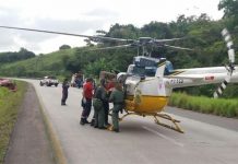 Helicóptero da PRF resgata vítimas de acidente de trânsito na BR-232
