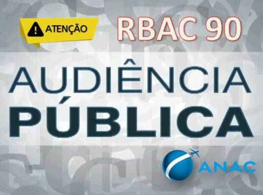 ATENÇÃO – ANAC publica audiência pública sobre o RBAC nº 90 – “Requisitos para Operações Especiais de Aviação Pública”