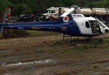 Helicóptero “Saúde 03” é acionado para atendimento de vítima de acidente na BR-272