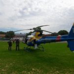 Capotamento deixa quatro feridos e vítima é transferida para hospital de helicóptero. Foto: Ciopaer/Divulgação
