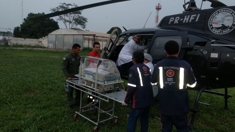 CTA do Maranhão e SES, realizam transporte aeromédico de recém-nascido de Balsas para Imperatriz