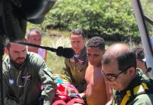 Falcão 05 socorre vítima que bateu a cabeça ao mergulhar em Lagoa Azeda, Litoral Sul de Alagoas