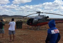 Helicóptero Fênix 02 da CIOPAer do Ceará colide com fio e pousa com segurança na zona rural de Orós