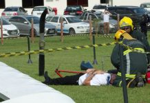 Arcanjo 03 participa de simulado de acidente aéreo no Aeroporto de Blumenau