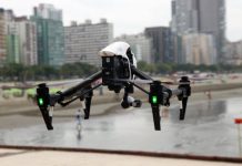 Orla de Santos será monitorada por drones na virada do ano