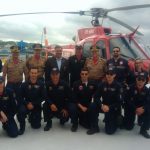 Novo Batalhão do Corpo de Bombeiros de Balneário Camboriú possui heliponto elevado. Foto: BOA/CBMSC.