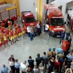 Novo Batalhão do Corpo de Bombeiros de Balneário Camboriú possui heliponto elevado. Foto: BOA/CBMSC.