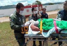 Falcão 05 do Grupamento Aéreo de Alagoas resgata vítima de AVC em União dos Palmares e Falcão 03 atua em prisão em Coité do Nóia