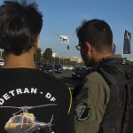 m fase de testes, drones do Detran-DF identificaram 382 infrações. Foto: Toninho Tavares/Agência Brasília