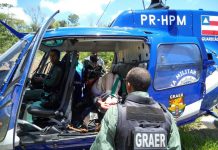 GRAER da PM da Bahia resgata vítima de acidente na rodovia BA-099