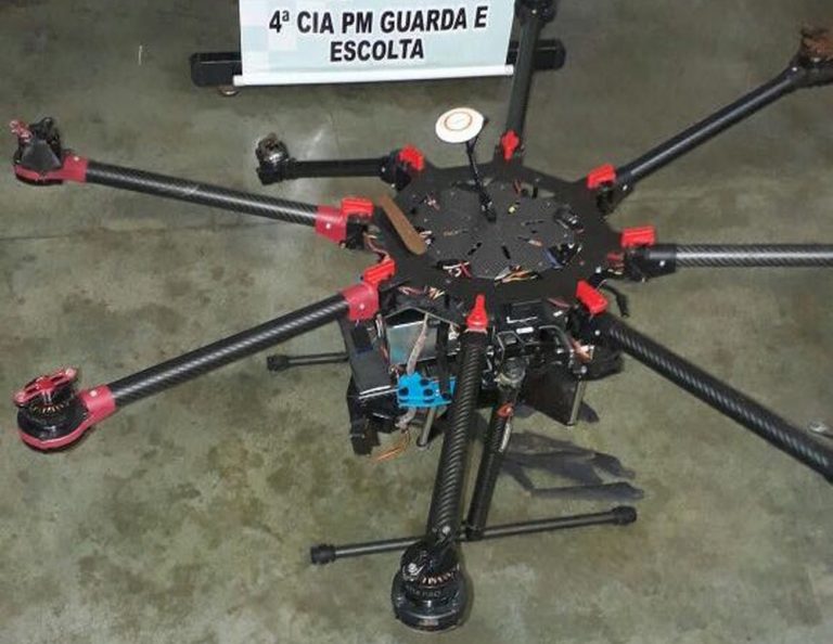 Drone é abatido ao tentar levar objetos ilícitos para dentro da Penitenciária Estadual da Dourados, MS