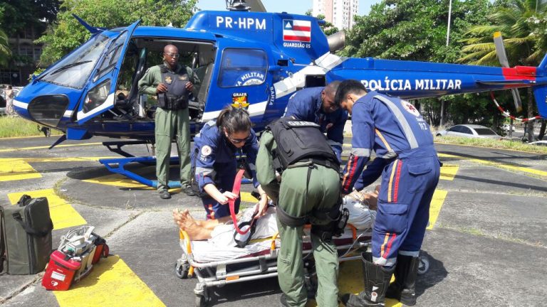 Grupamento Aéreo da PM da Bahia socorre duas vítimas de infarto nos primeiros dias do ano
